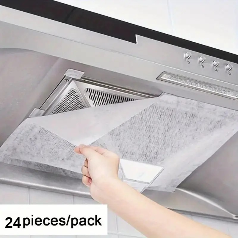 Commercial Kitchen Hood - 24pcs Disposable Hood Oil Filter Paper