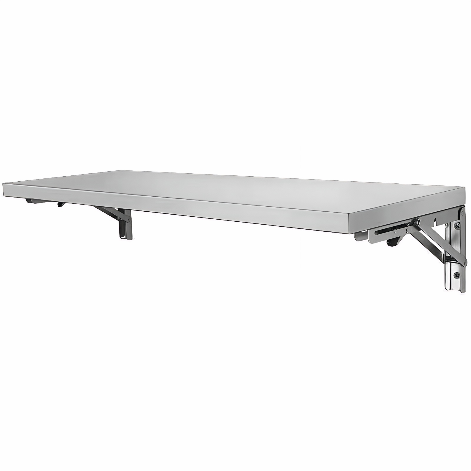 Commercial Kitchen Walls - Stainless Steel Wall Mounted Folding Table