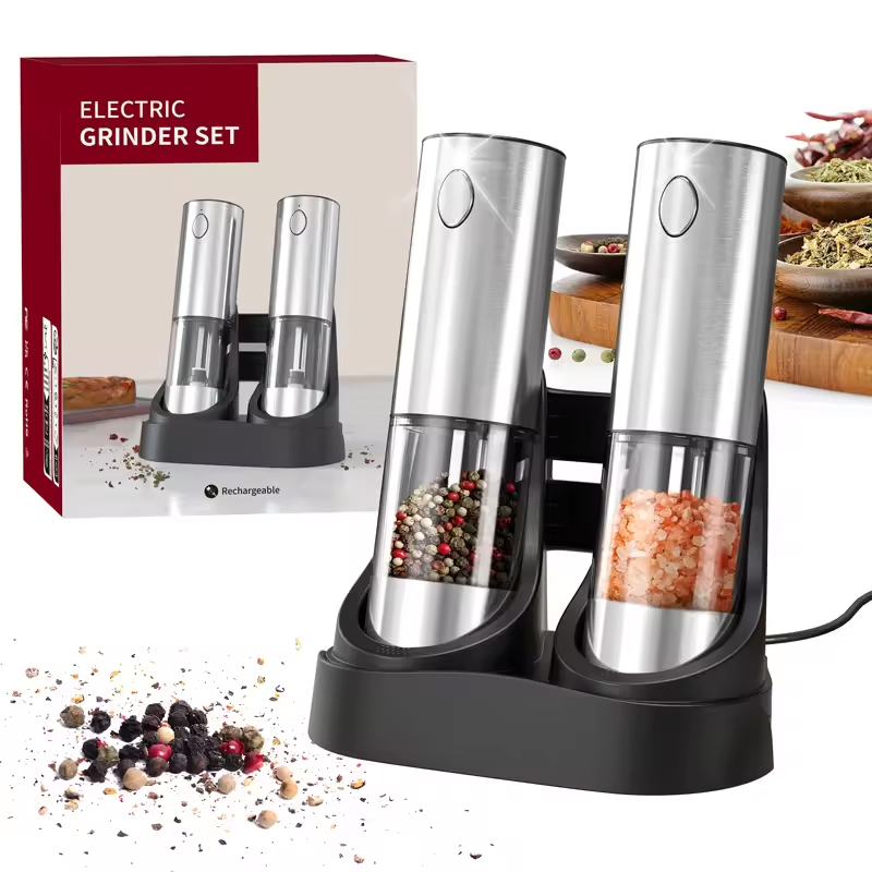 Commercial Kitchen Lighting - 1/2PCS Electric Salt And Pepper Grinder