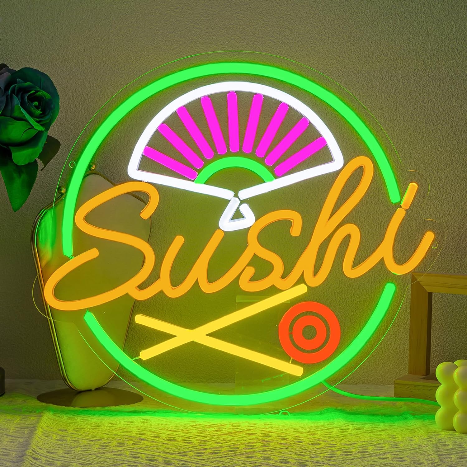 Commercial Kitchen Walls - Sushi Neon Sign for Wall Decor