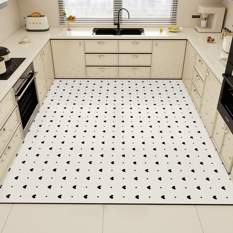 Commercial Kitchen Mats Anti Fatigue - Black Kitchen Rug Pvc Waterproof Large