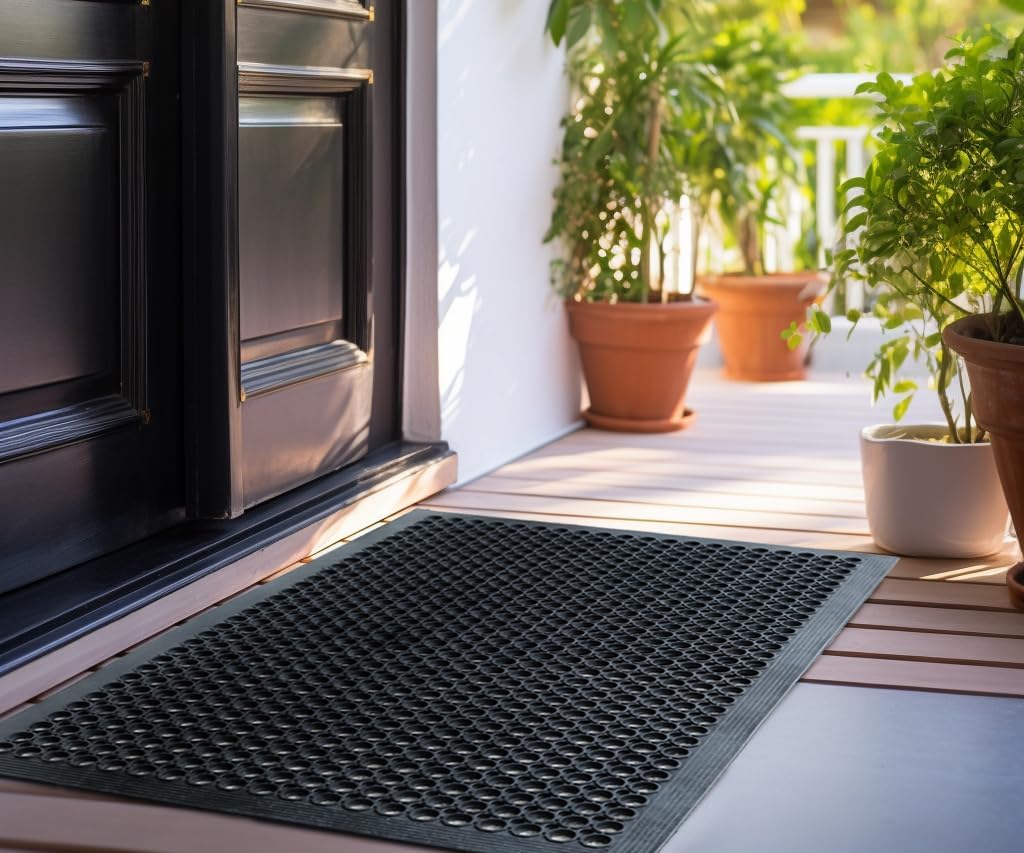 2-Pack Anti-Fatigue Rubber Flo - Commercial Kitchen Mats Anti Fatigue recensione e prezzo