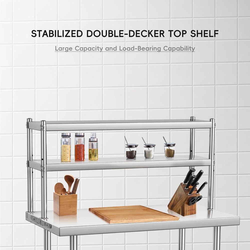 Commercial 36x24 Stainless Ste - Commercial Kitchen Prep Table With Storage recensione e prezzo