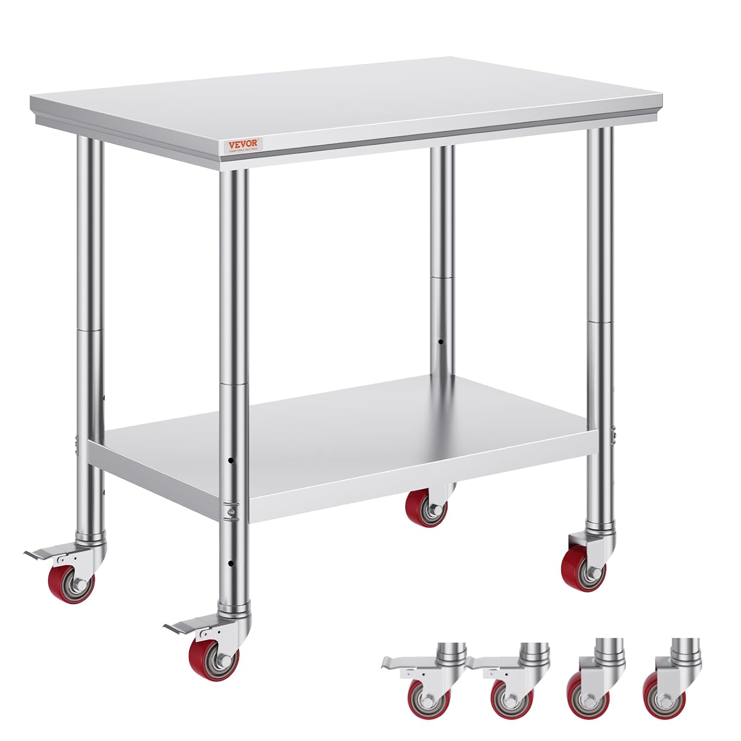 Stainless Steel Work Table 36x - Commercial Kitchen Prep Table With Storage recensione e prezzo