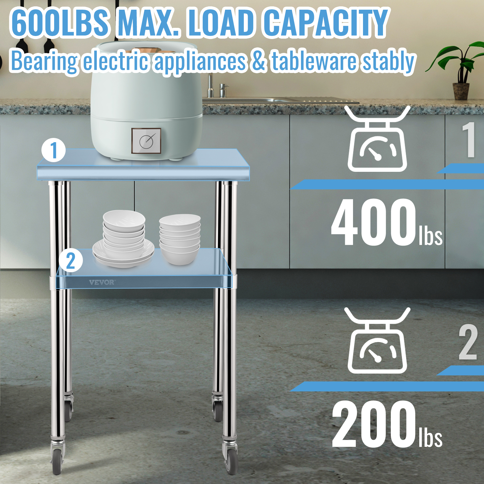 SucceBuy 24 x 24 in Stainless  - Commercial Kitchen Bench recensione e prezzo