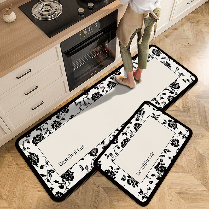 Vintage Floral Kitchen Carpet  - Commercial Kitchen Mats Anti Fatigue recensione e prezzo