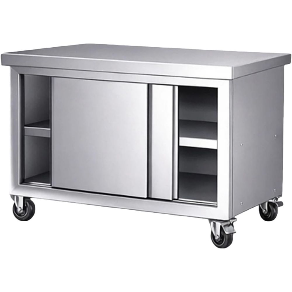 Heavy-Duty Stainless Steel Wor - Commercial Kitchen Prep Table With Storage recensione e prezzo