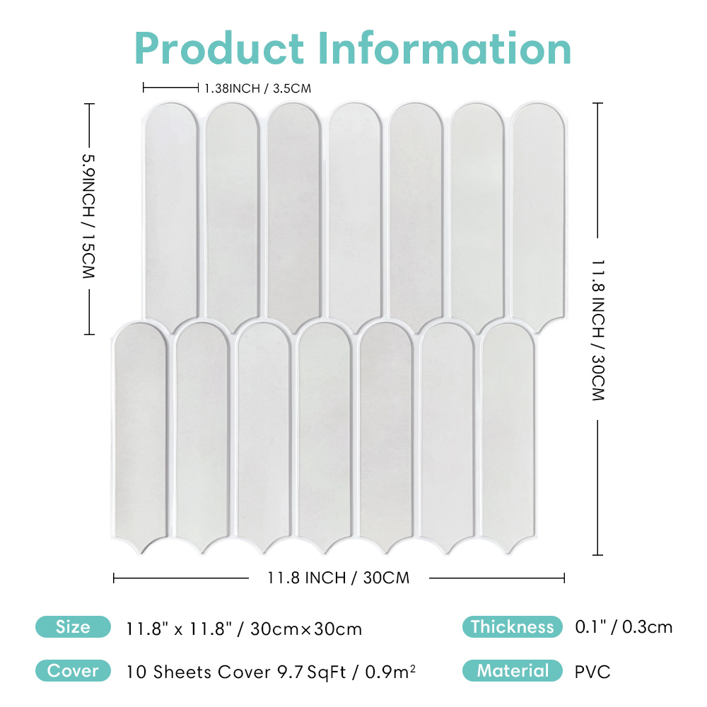 10pcs 3D Faux Matte Wall Panel - Commercial Kitchen Wall recensione e prezzo
