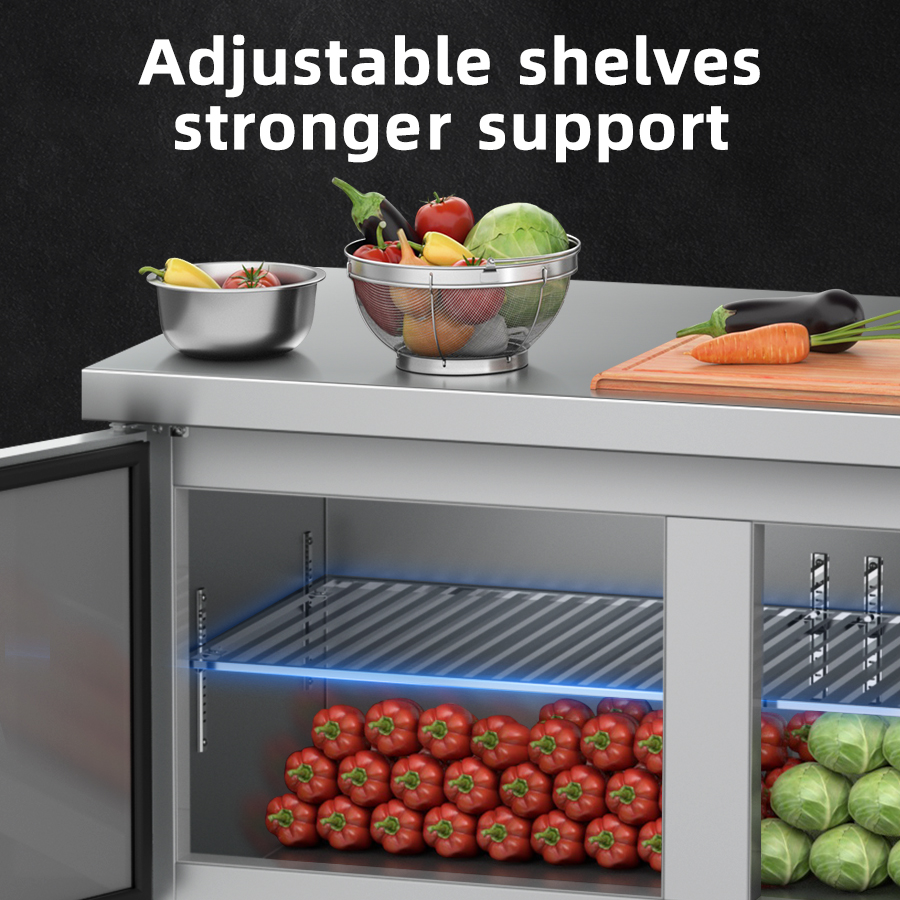 Refrigerator YINZHENG 1.5m Com - Commercial Kitchen Prep Table With Storage recensione e prezzo