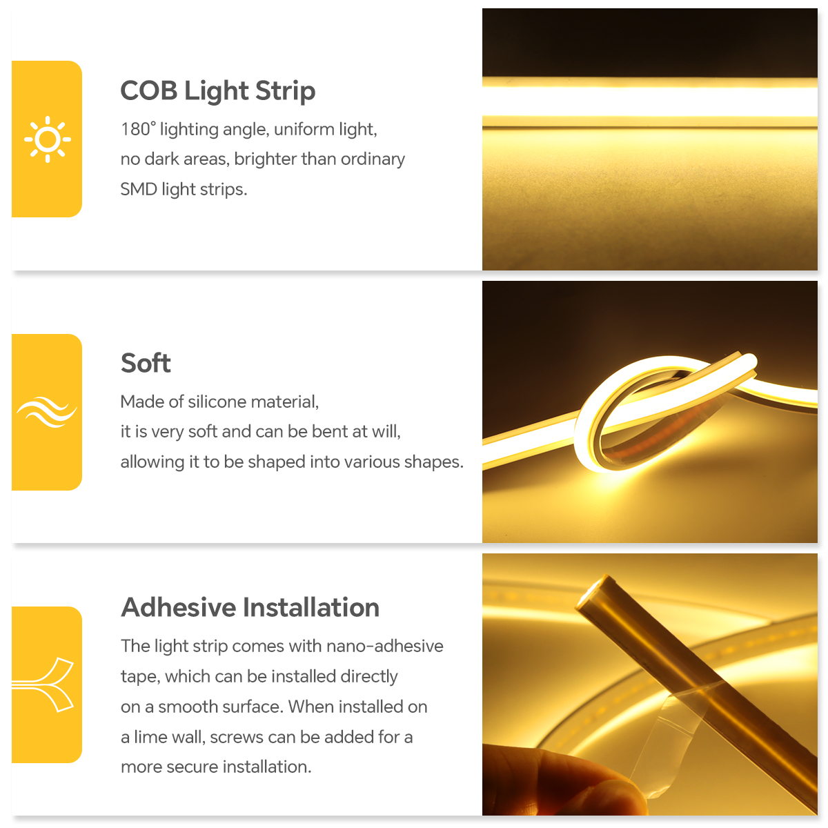 220V COB Led Strip High Densit - Commercial Kitchen Lighting recensione e prezzo