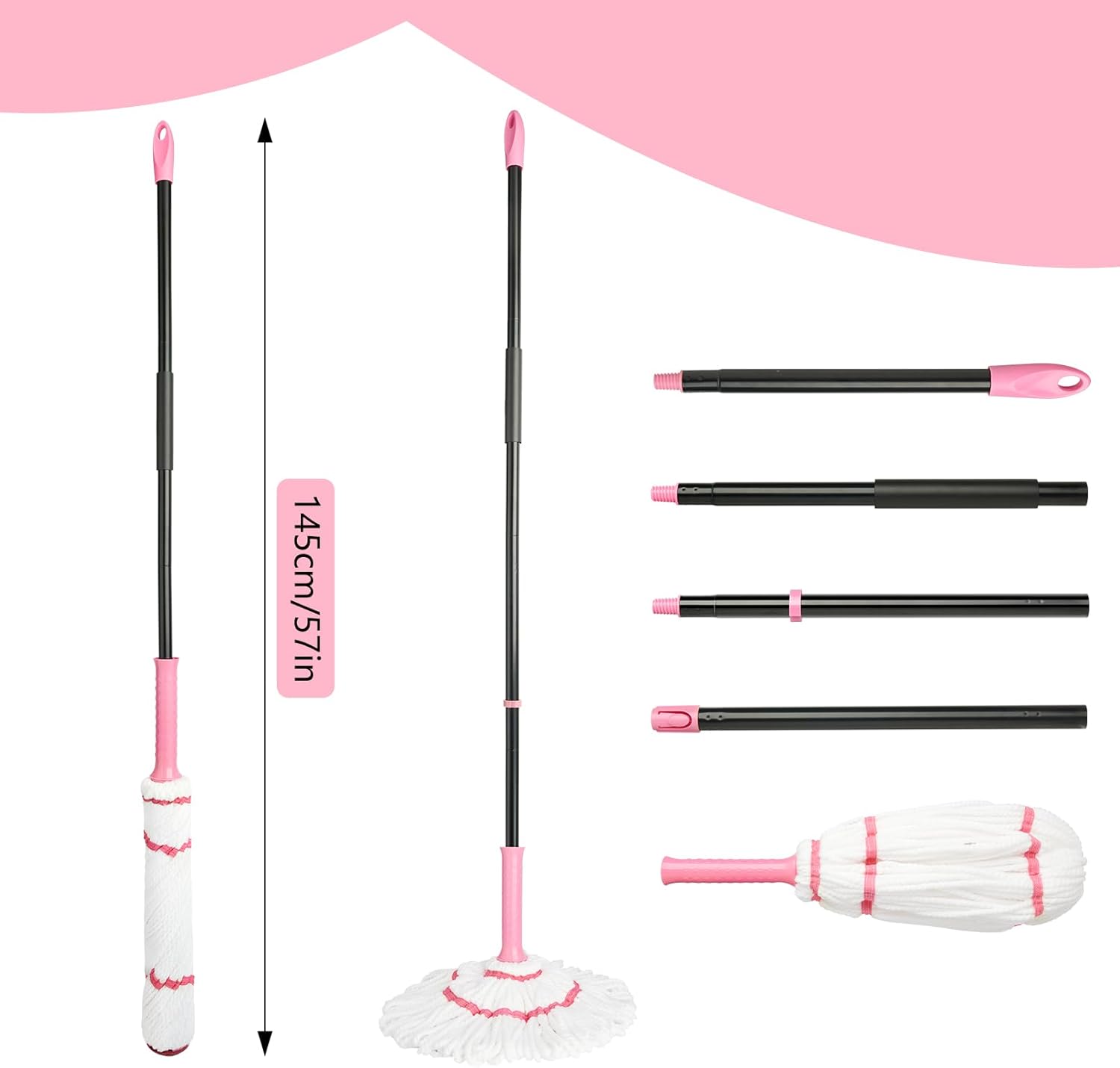 Self-Wringing Twist Mop for Fl - Commercial Kitchen Cleaning recensione e prezzo