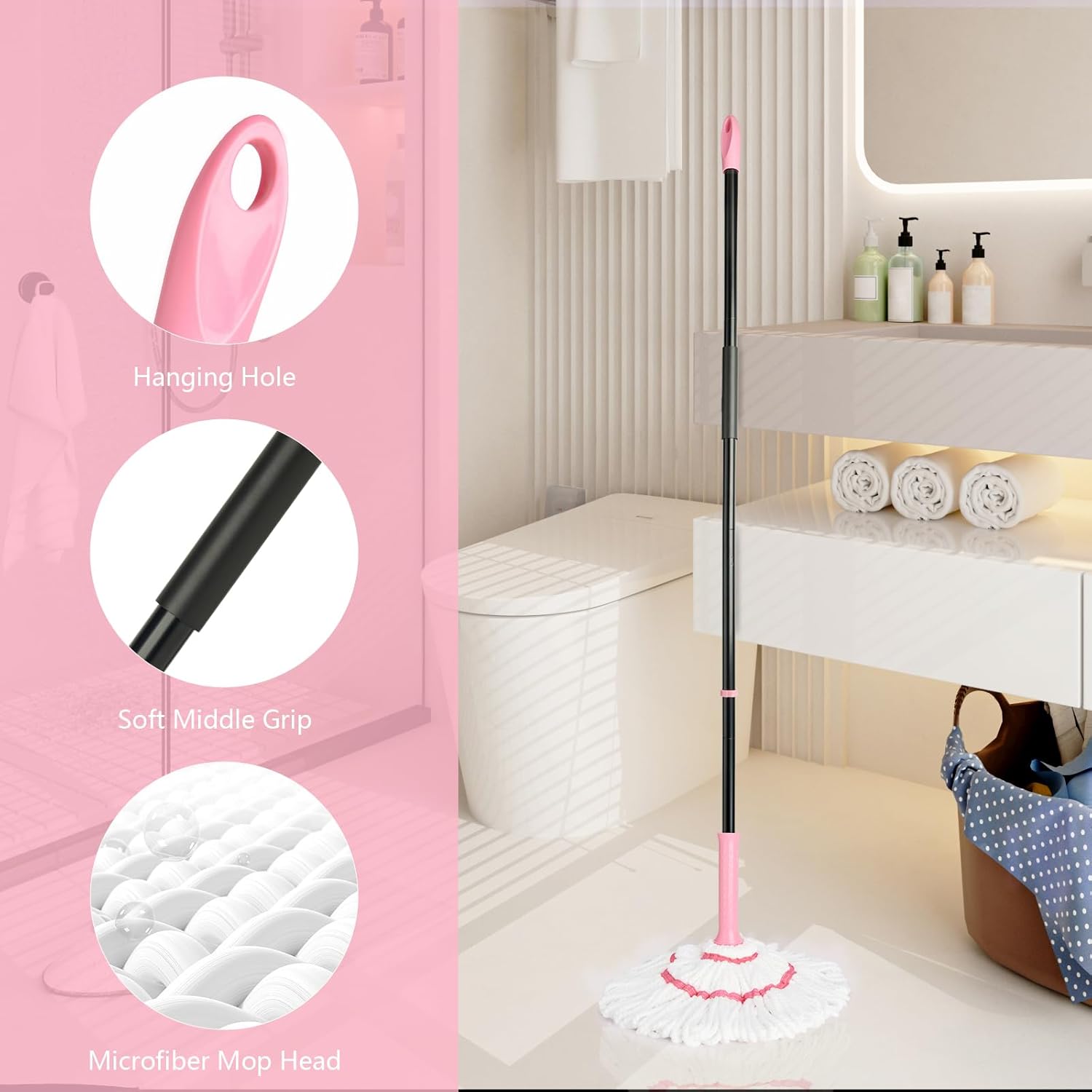 Self-Wringing Twist Mop for Fl - Commercial Kitchen Cleaning recensione e prezzo