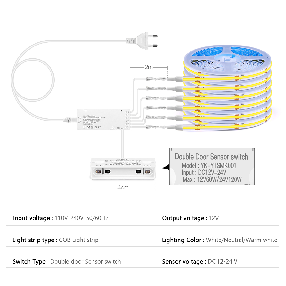 DIY Smart Switch COB LED Strip - Commercial Kitchen Lighting recensione e prezzo