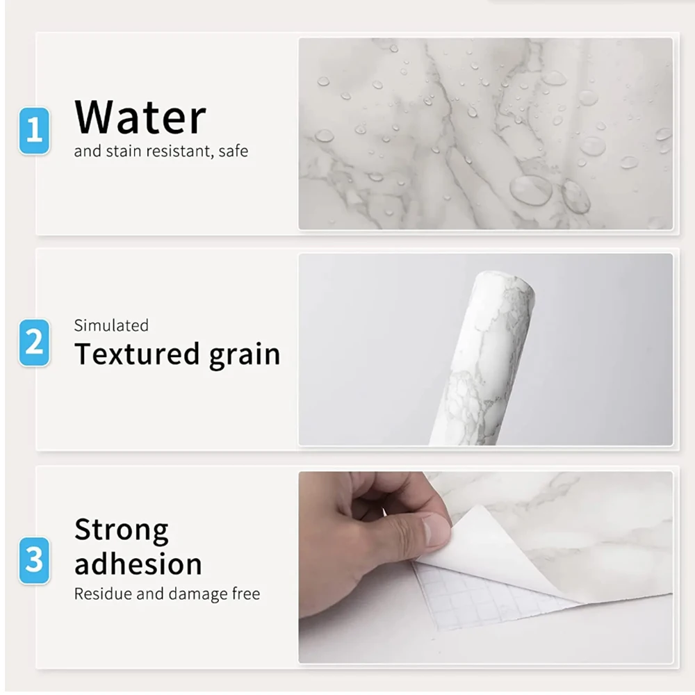 Marble Vinyl Self Adhesive Wal - Commercial Kitchen Wall recensione e prezzo