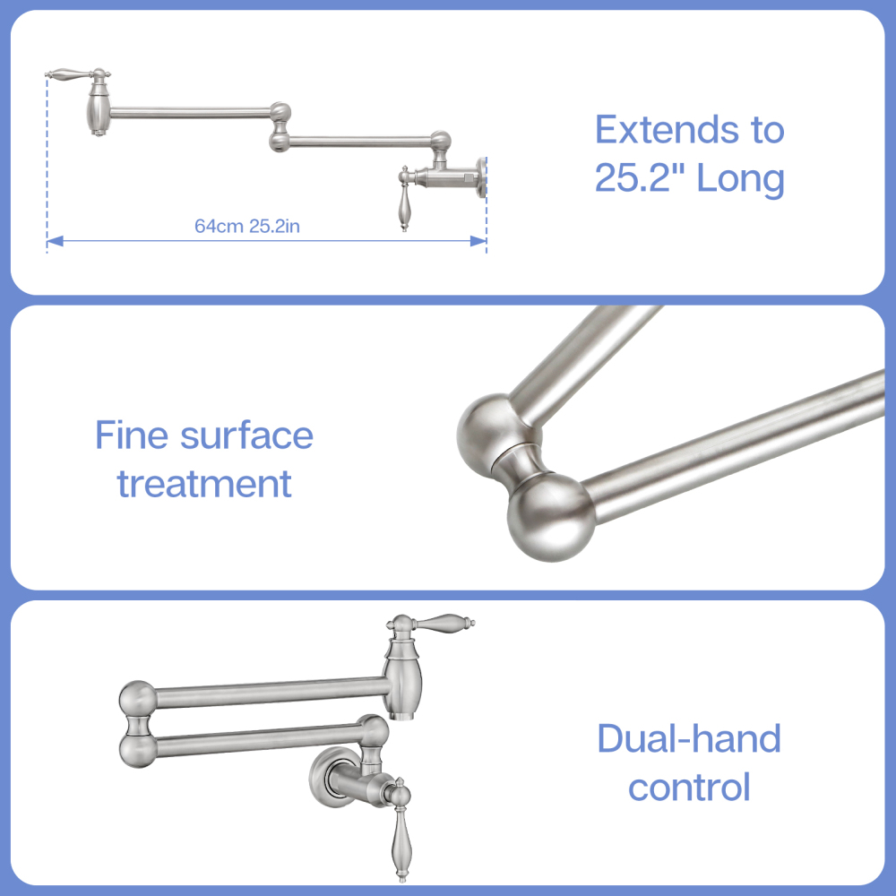 Pot Filler,Wall Mount Commerci - Commercial Kitchen Walls recensione e prezzo