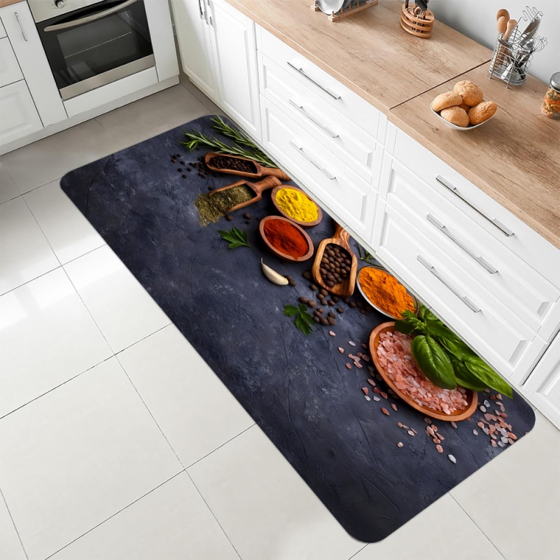 Kitchen Spice Herb Print Runne - Commercial Kitchen Mats Anti Fatigue recensione e prezzo