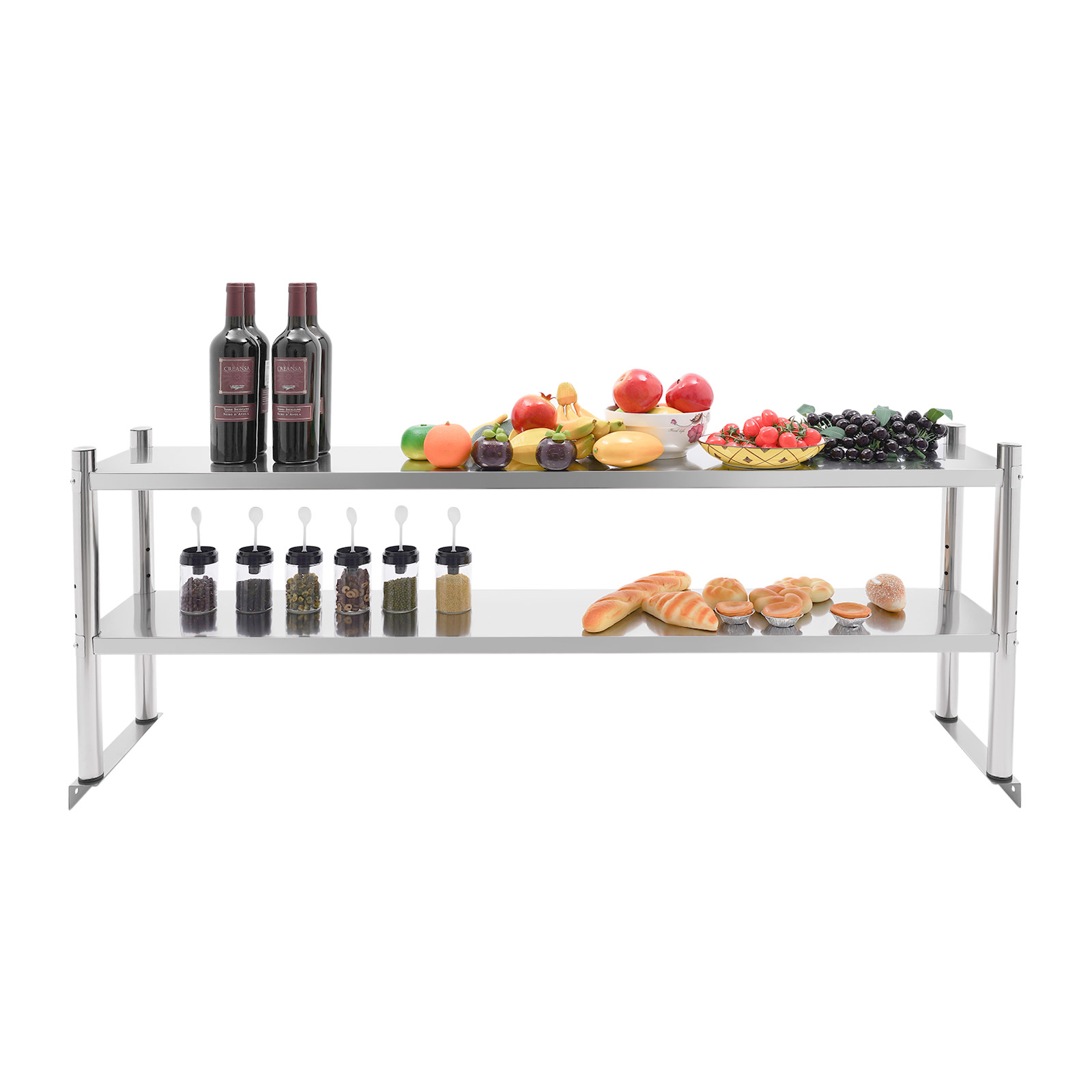 Stainless Steel Heavy Duty She - Commercial Kitchen Prep Table With Storage recensione e prezzo