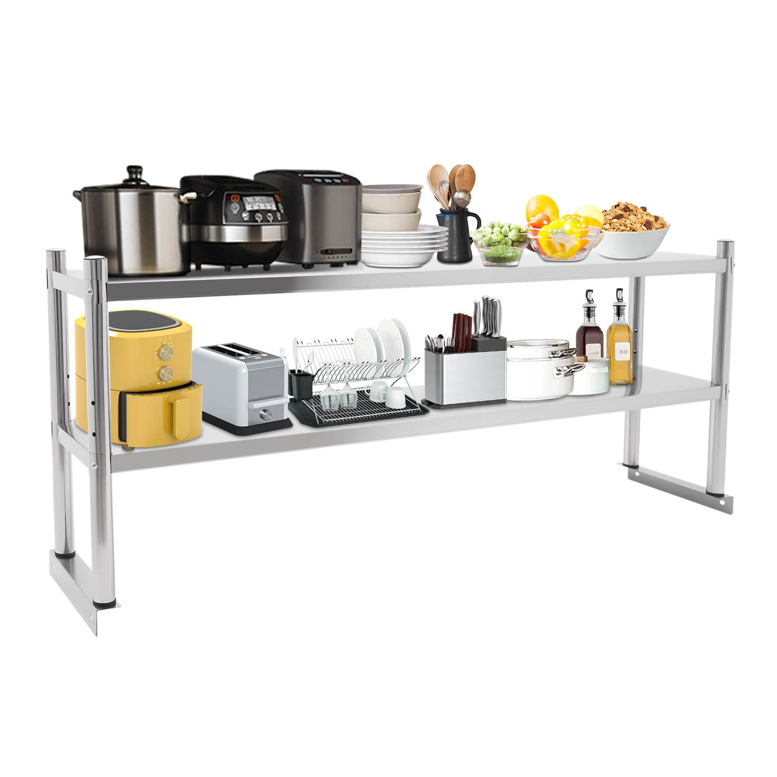 Stainless Steel Heavy Duty She - Commercial Kitchen Prep Table With Storage recensione e prezzo