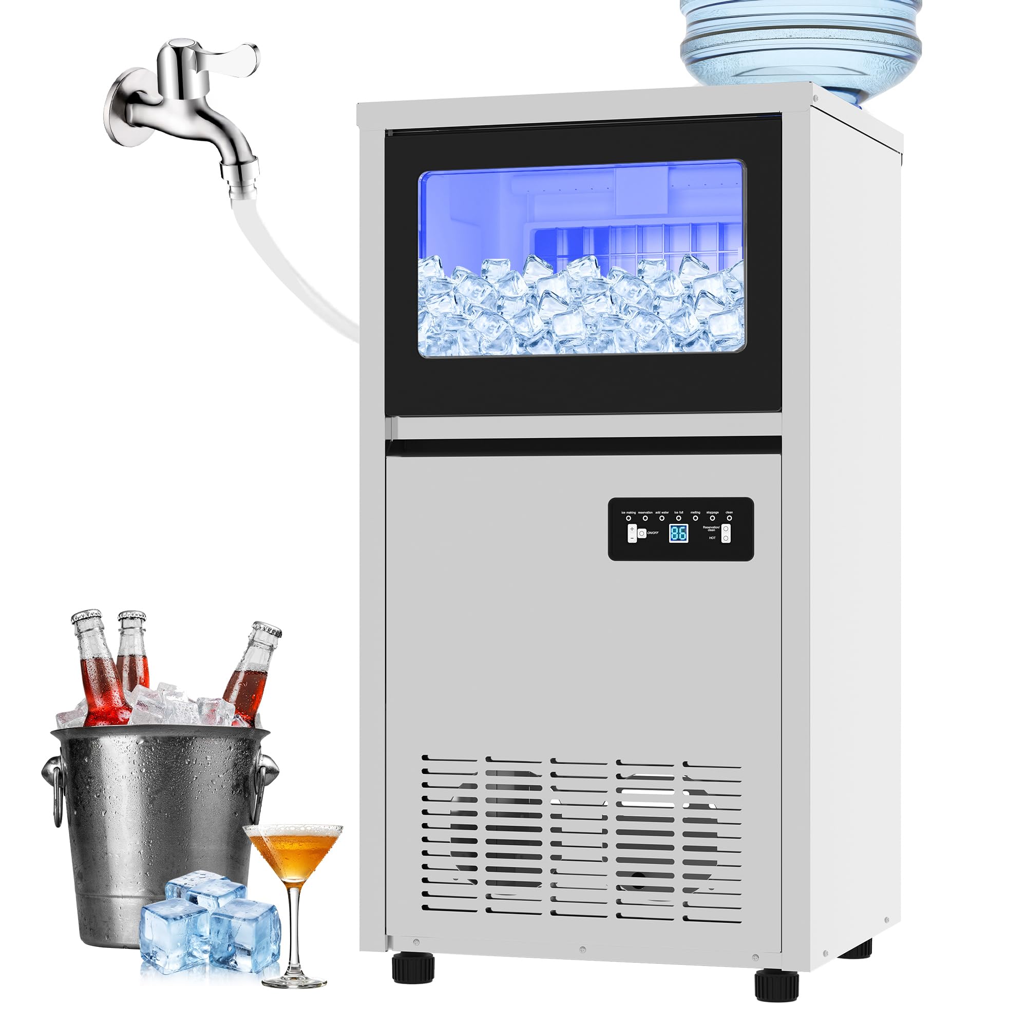 Under Counter Ice Maker 130LBS - Commercial Kitchen Ice Machine recensione e prezzo