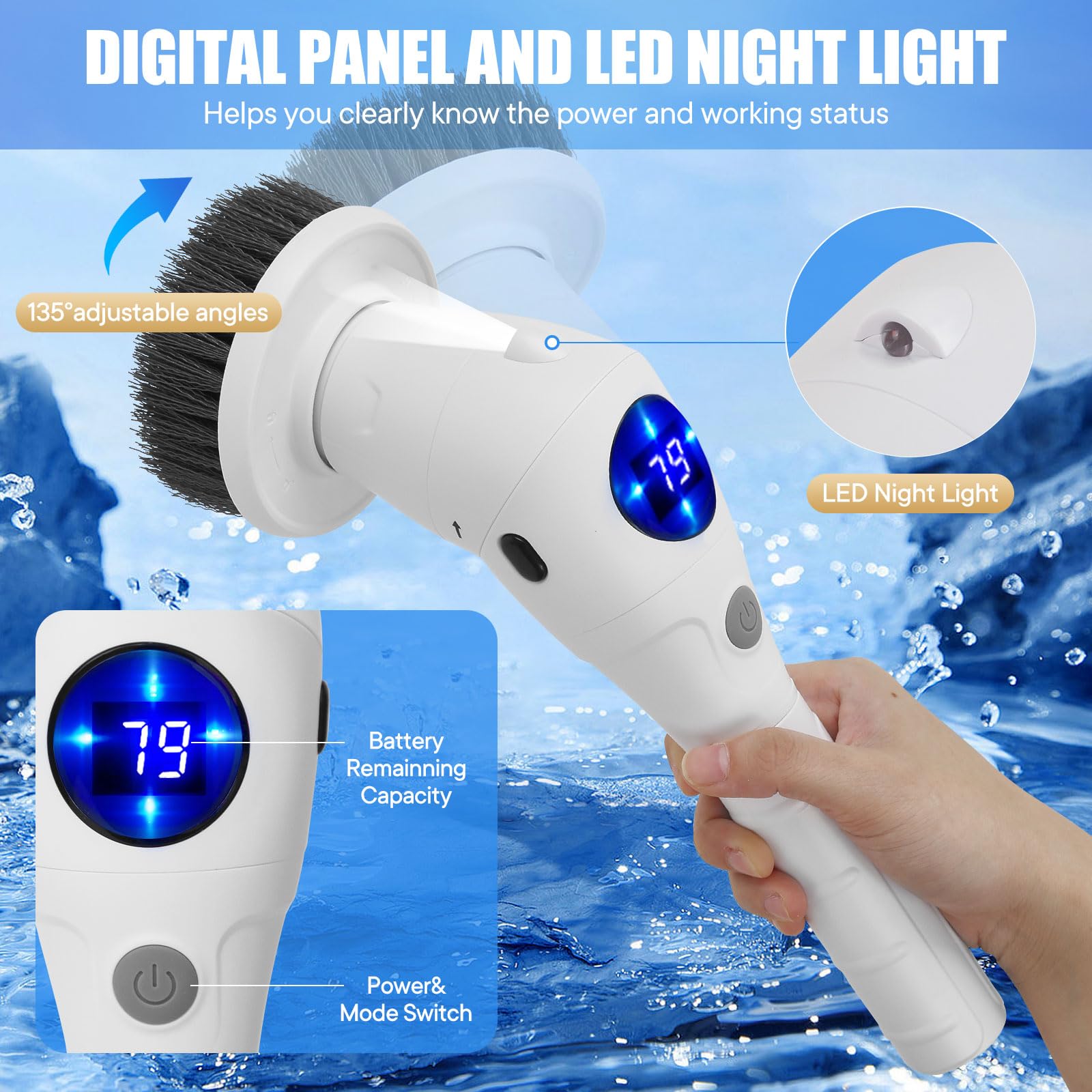 Electric Spin Scrubber Cleanin - Commercial Kitchen Cleaning recensione e prezzo