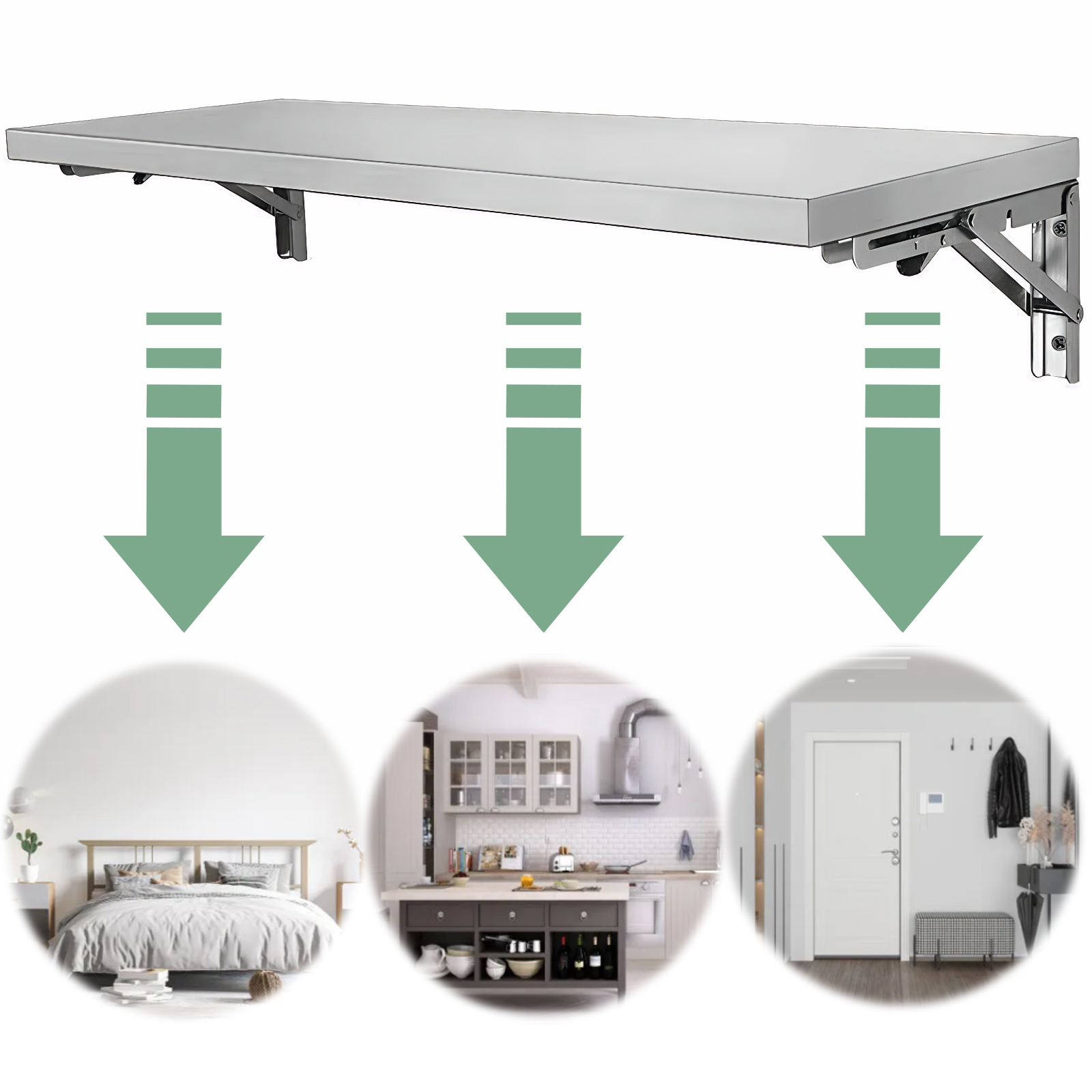 Stainless Steel Folding Storag - Commercial Kitchen Prep Table With Storage recensione e prezzo
