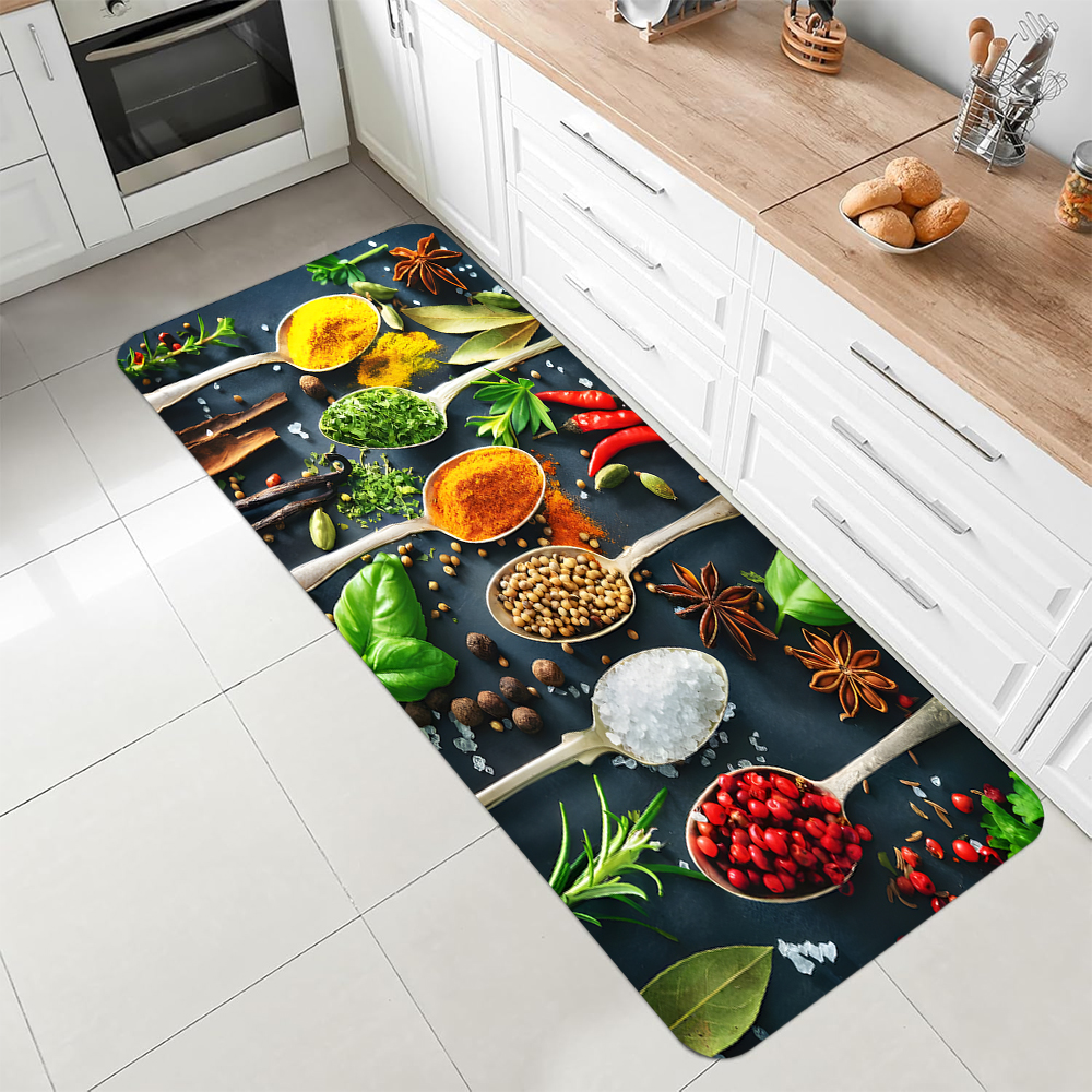 Vintage Spices Pattern Kitchen - Commercial Kitchen Mats Anti Fatigue recensione e prezzo