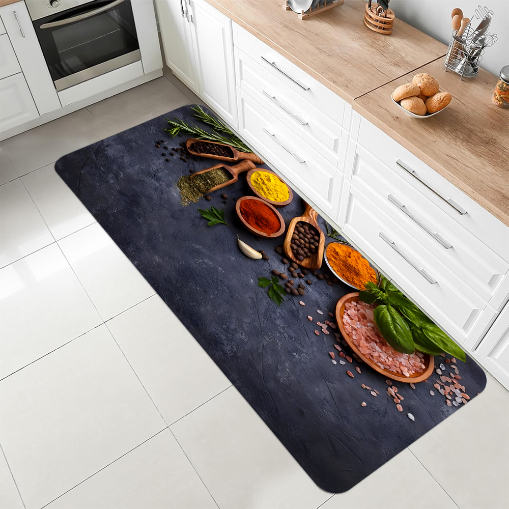 Vintage Spices Pattern Kitchen - Commercial Kitchen Mats Anti Fatigue recensione e prezzo