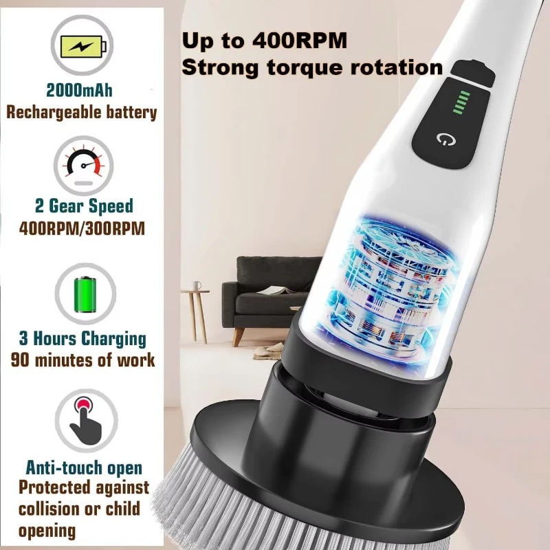 Cordless Electric Spin Scrubbe - Commercial Kitchen Cleaning recensione e prezzo