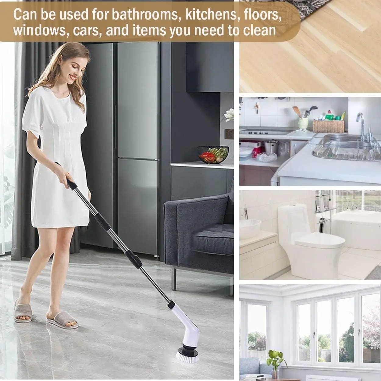 Cordless Electric Spin Scrubbe - Commercial Kitchen Cleaning recensione e prezzo