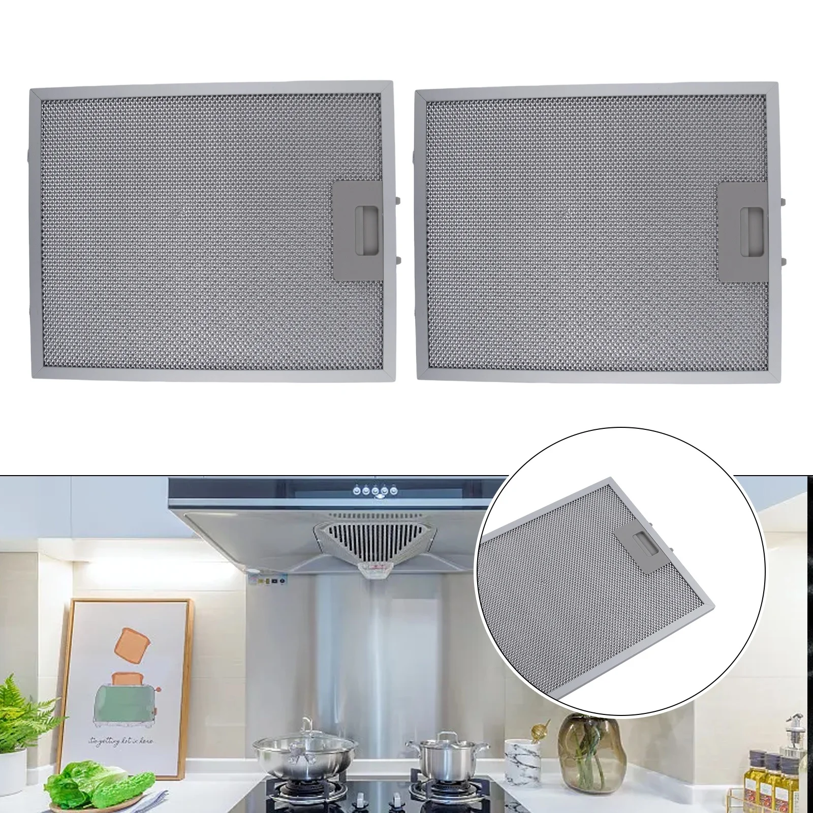 2PCS Cooker Hood Filters Metal - Commercial Kitchen Hood recensione e prezzo