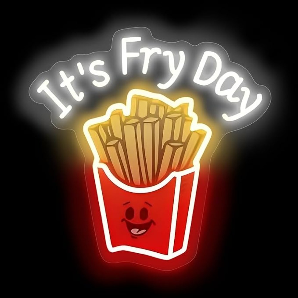 French Fries Neon Light,It's F - Commercial Kitchen Walls recensione e prezzo