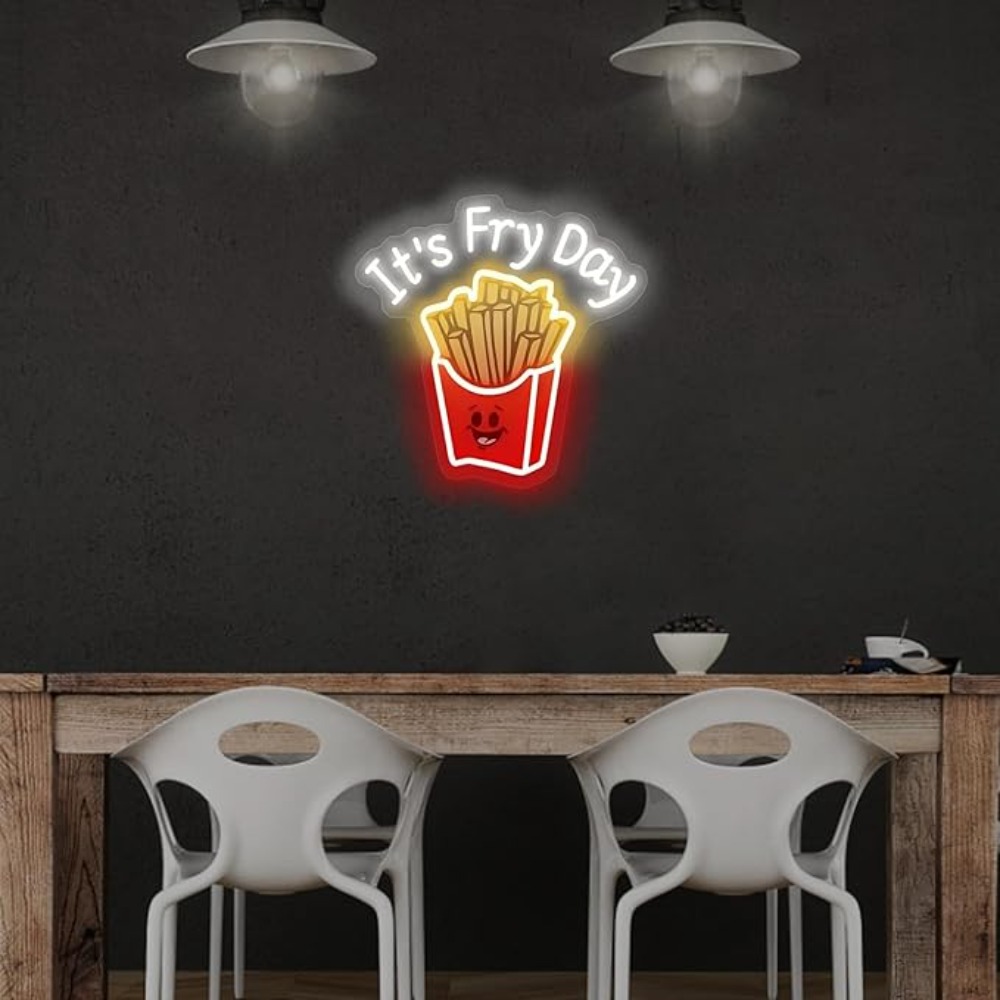 French Fries Neon Light,It's F - Commercial Kitchen Walls recensione e prezzo