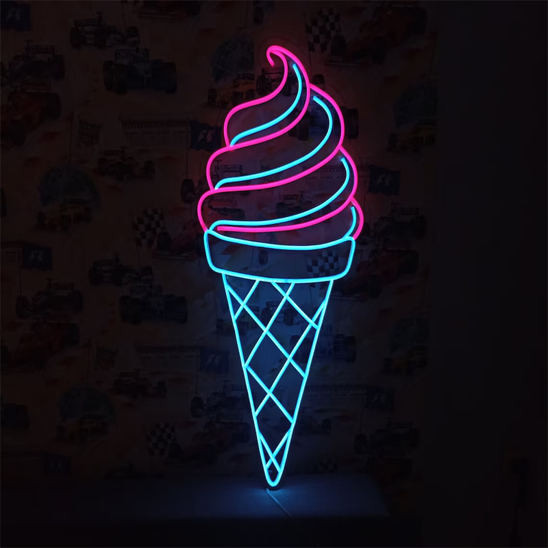 Ice Cream LED Neon Light | Wal - Commercial Kitchen Walls recensione e prezzo