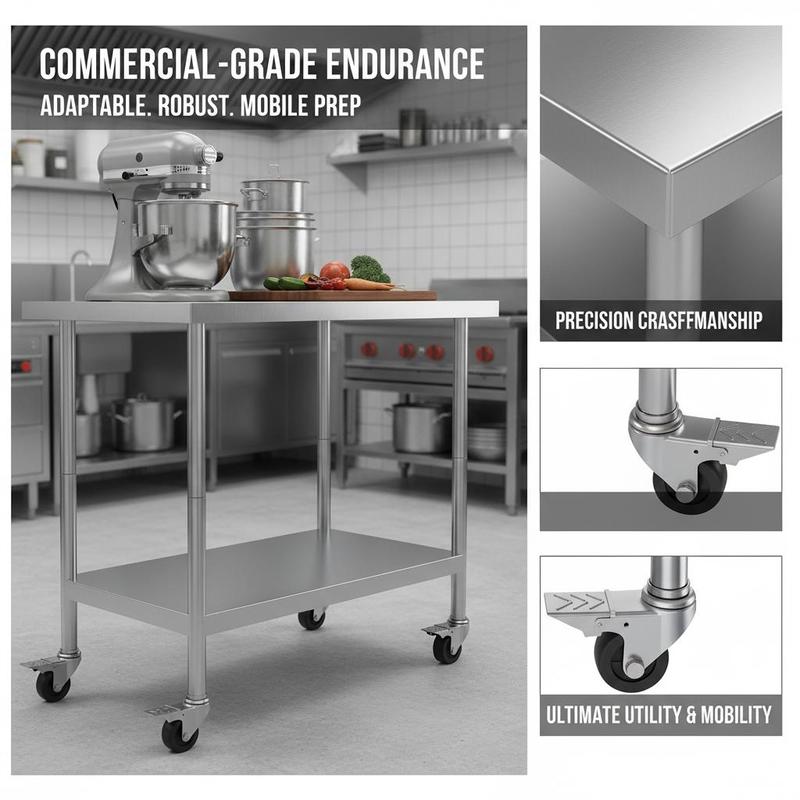 Metal Prep Station 24 x 24 x 3 - Commercial Kitchen Design recensione e prezzo