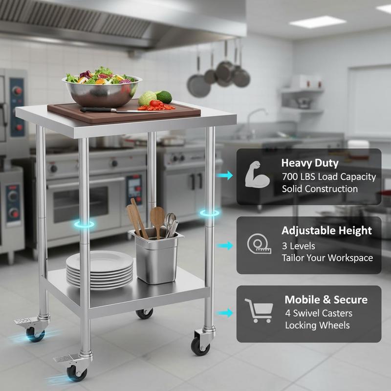 Metal Prep Station 24 x 24 x 3 - Commercial Kitchen Design recensione e prezzo
