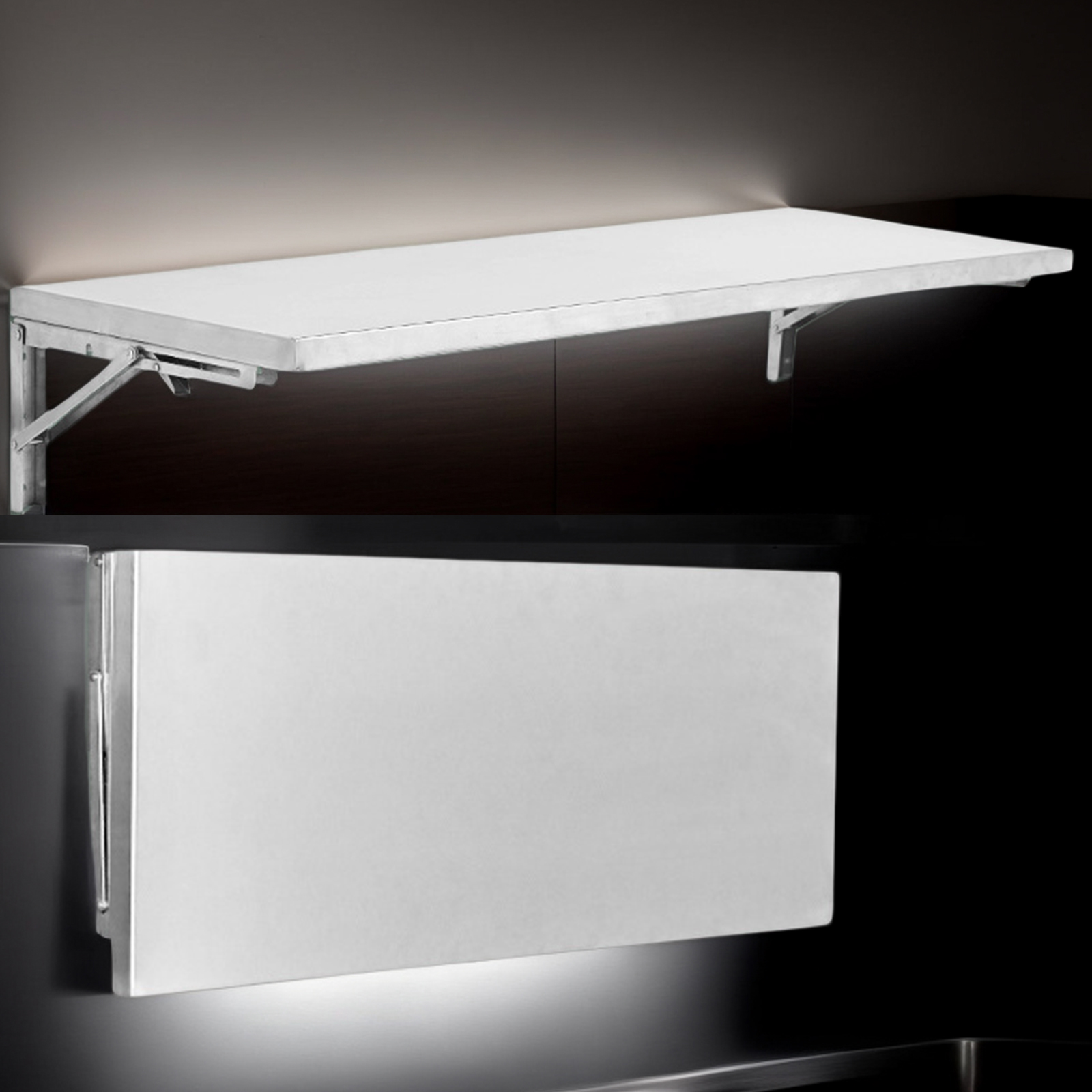 Stainless Steel Folding Storag - Commercial Kitchen Prep Table With Storage recensione e prezzo