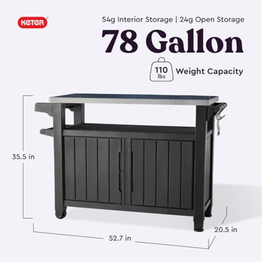 Unity XL Portable Outdoor Tabl - Commercial Kitchen Prep Table With Storage recensione e prezzo