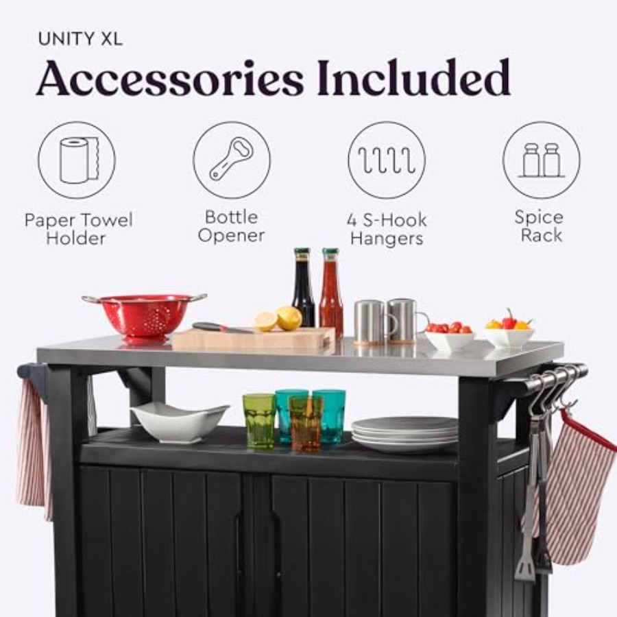 Unity XL Portable Outdoor Tabl - Commercial Kitchen Prep Table With Storage recensione e prezzo