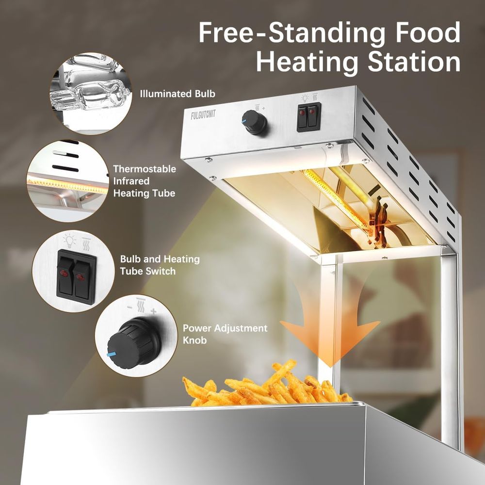 French Fry Warmer, Commercial  - Commercial Kitchen Lighting recensione e prezzo