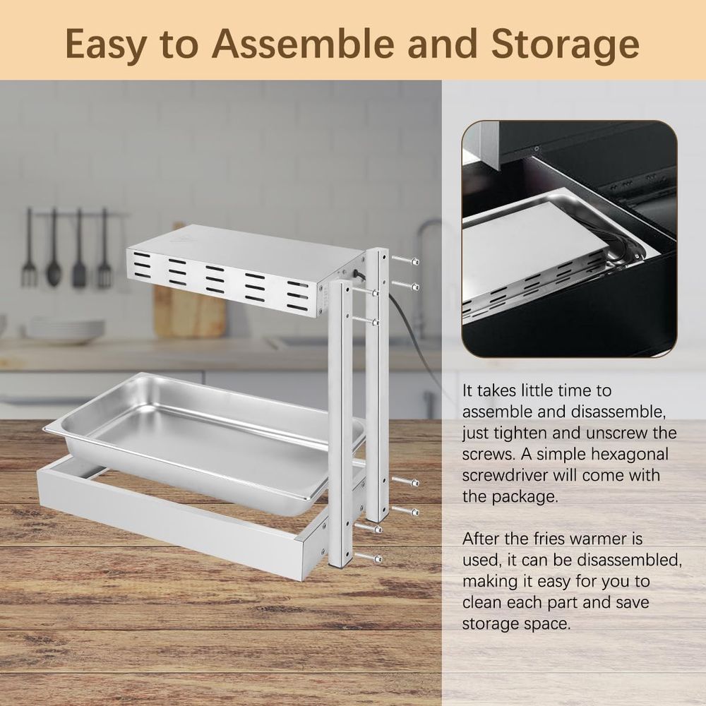 French Fry Warmer, Commercial  - Commercial Kitchen Lighting recensione e prezzo