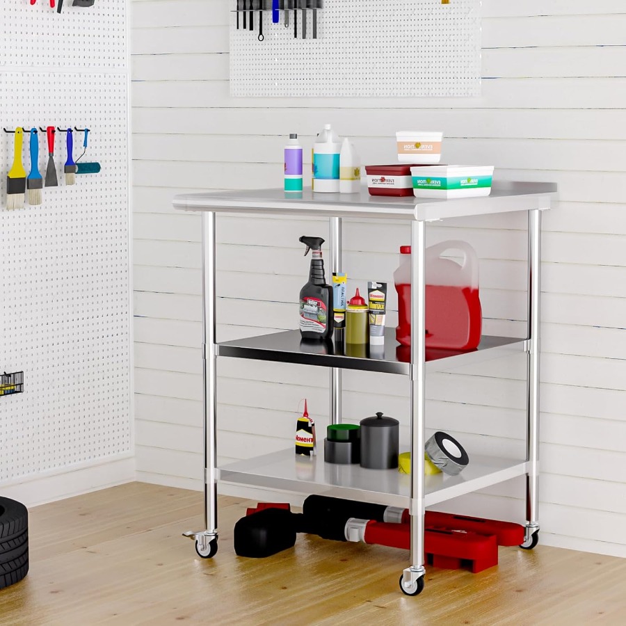 Stainless Steel Undershelf for - Commercial Kitchen Prep Table With Storage recensione e prezzo