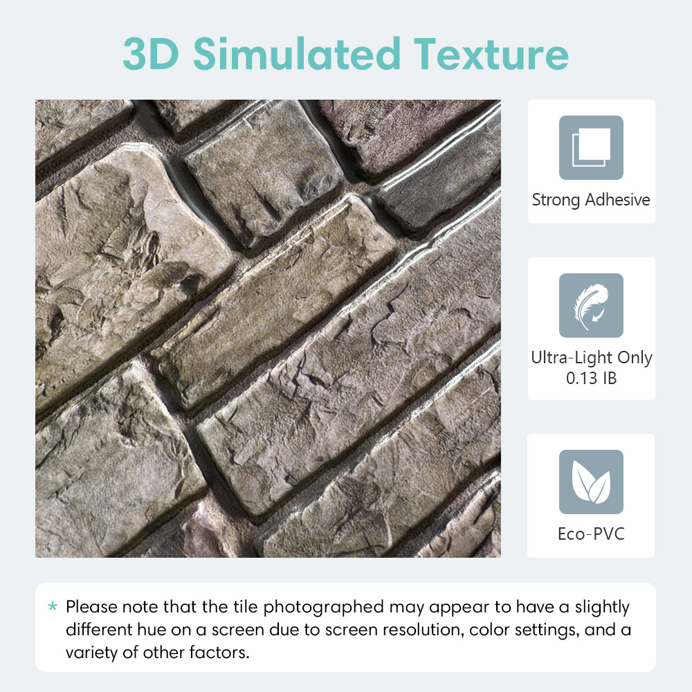 10pcs 3D Faux Stone Peel and S - Commercial Kitchen Wall recensione e prezzo