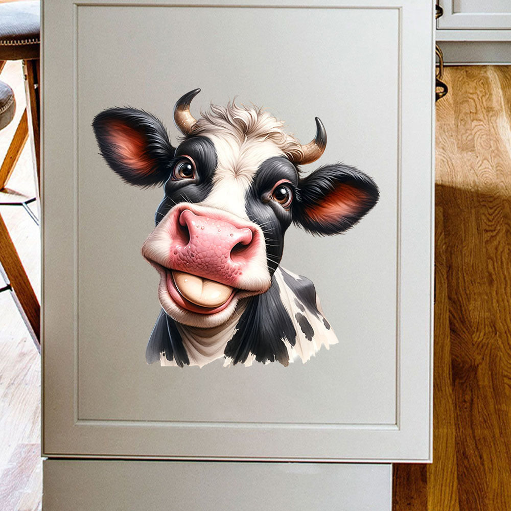 Smiling Cow Head Wall Sticker, - Commercial Kitchen Wall recensione e prezzo