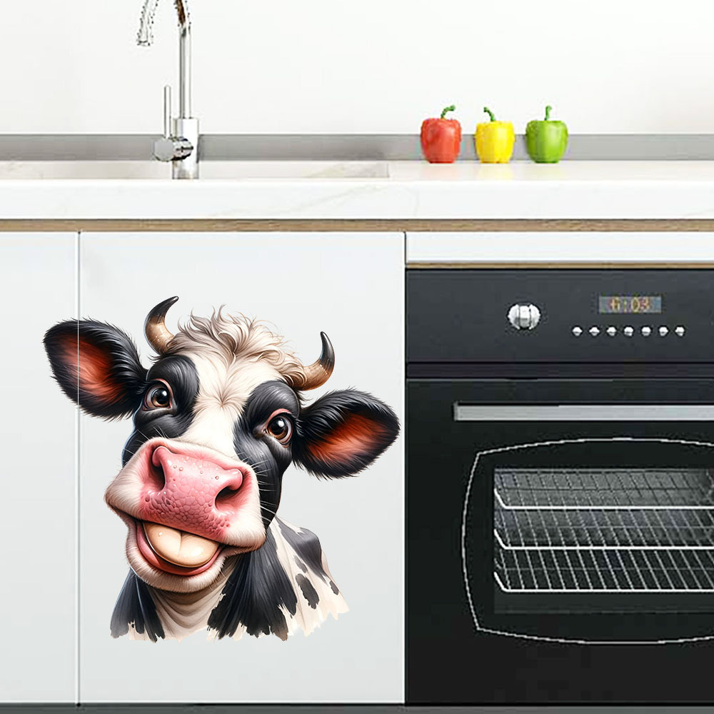 Smiling Cow Head Wall Sticker, - Commercial Kitchen Wall recensione e prezzo
