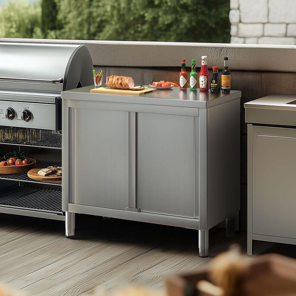 Heavy-Duty Stainless Steel Wor - Commercial Kitchen Bench recensione e prezzo
