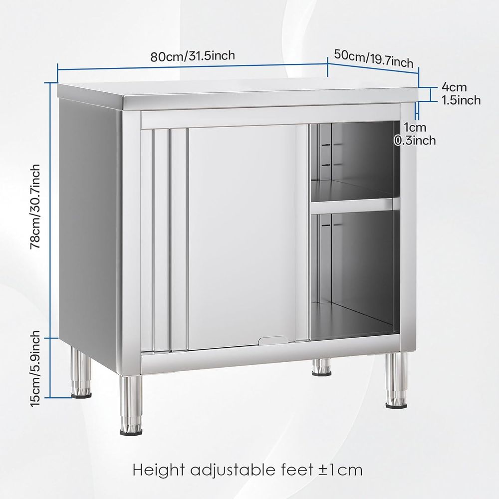 Heavy-Duty Stainless Steel Wor - Commercial Kitchen Bench recensione e prezzo