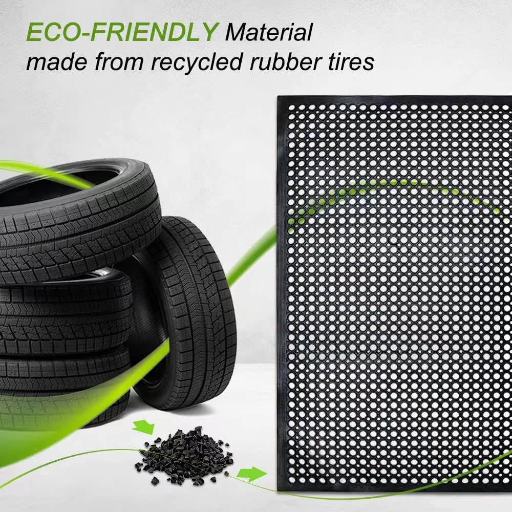 Anti-Fatigue Rubber Floor Mat  - Commercial Kitchen Mats Anti Fatigue recensione e prezzo