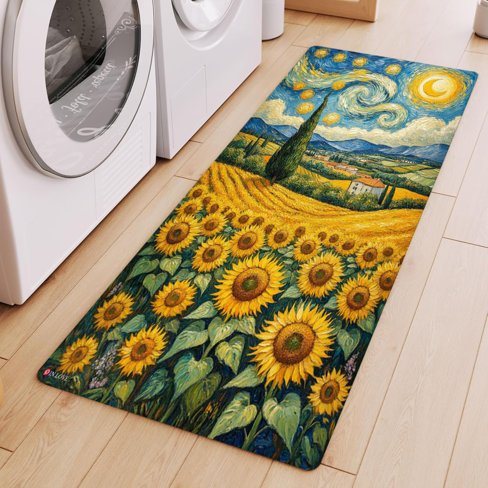 Van Gogh Style Sunflower Oil P - Commercial Kitchen Mats Anti Fatigue recensione e prezzo