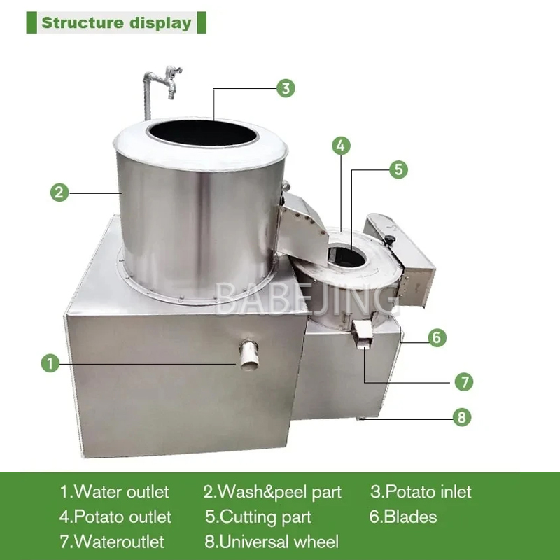 Electric Potato Cleaning Slice - Commercial Kitchen Cleaning recensione e prezzo