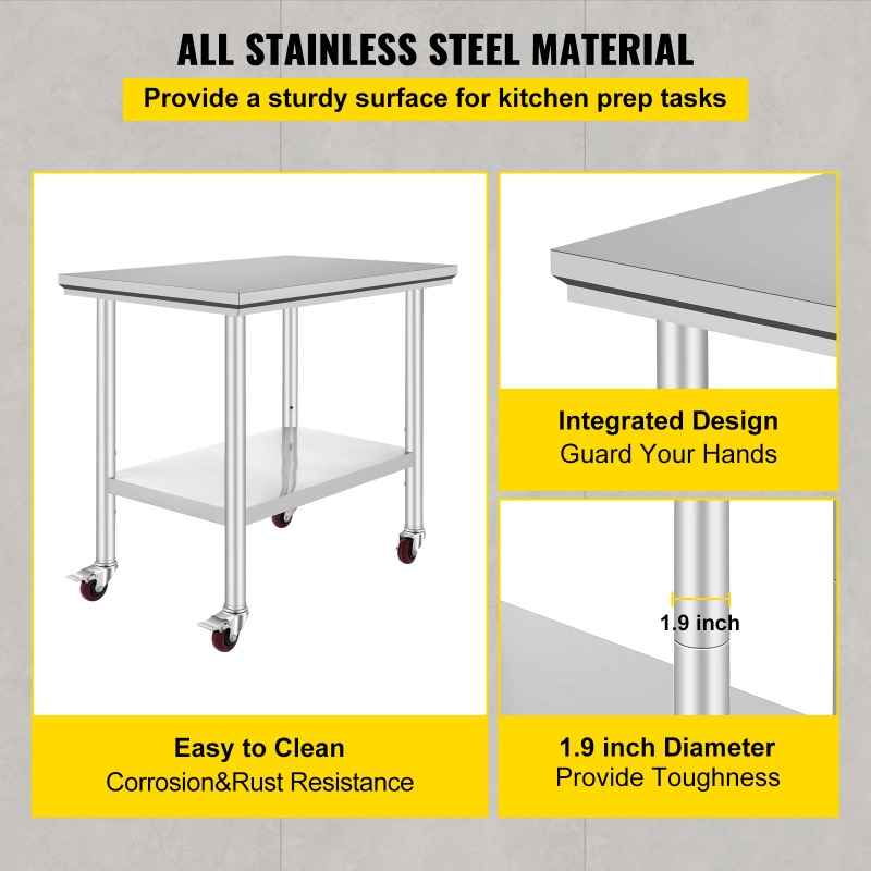 【Premium】SucceBuy Stainless St - Commercial Kitchen Bench recensione e prezzo